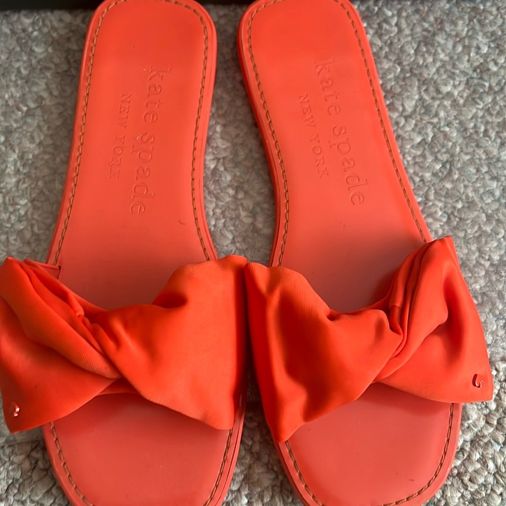 Kate Spade Bow bikini slides